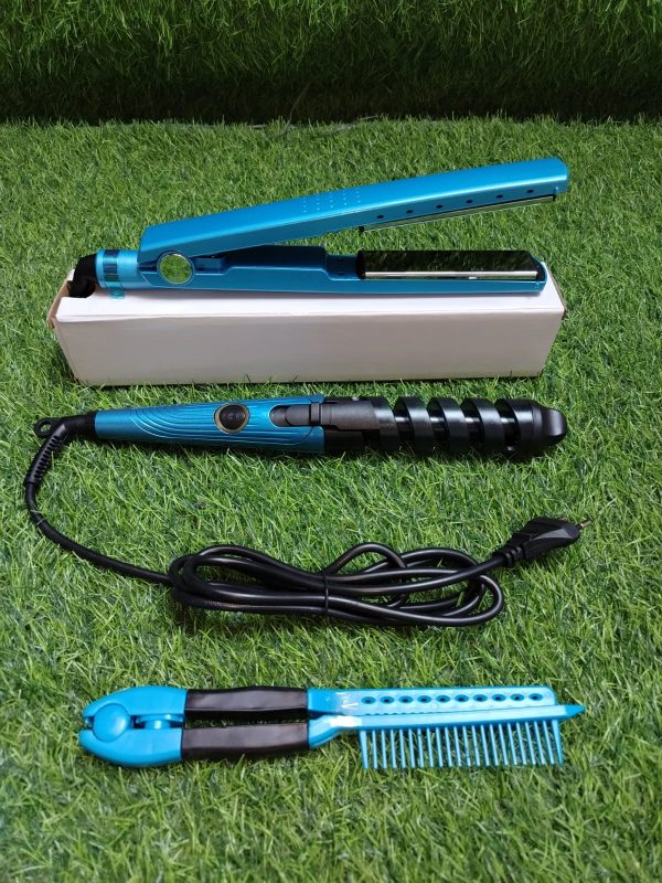 PACK DE PLANCHA RIZADOR Y PEINE - Imagen 3