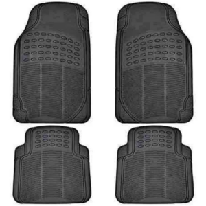 Alfombra Piso De Goma Auto Universal 4Piezas Camello