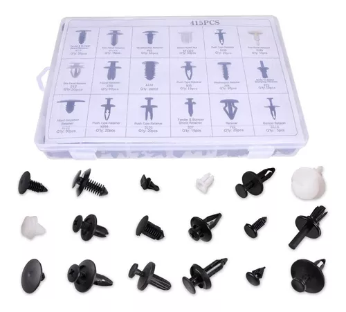 CAJA 415 CLIPS BROCHE RETENCIÓN LATA PLÁSTICO - Imagen 3