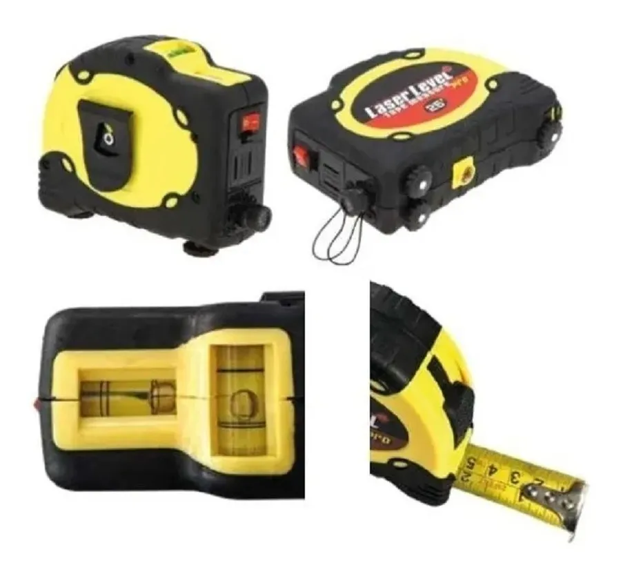 CINTA METRICA CON NIVEL LASER DE 7.5 METROS