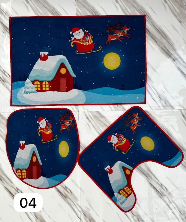 SET DE ALFOMBRAS DE BAÑO DE NAVIDAD - Imagen 3