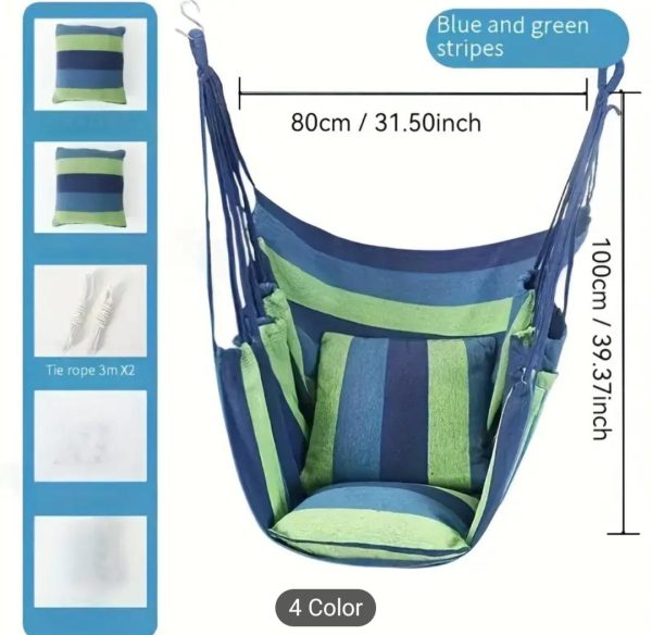 SILLA HAMACA CON PALO CAMPING - Imagen 5