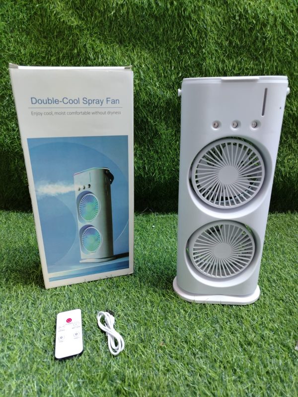 Doble Ventilador De Aire Frío Humidificador USB - Imagen 3