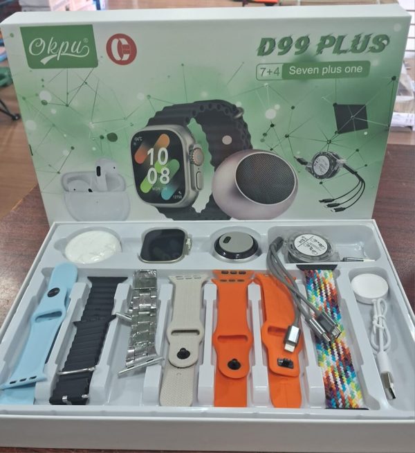 RELOJ SMART WATCH CON PARLANTE Y AUDIFONOS 7+4 D99 PLUS - Imagen 2