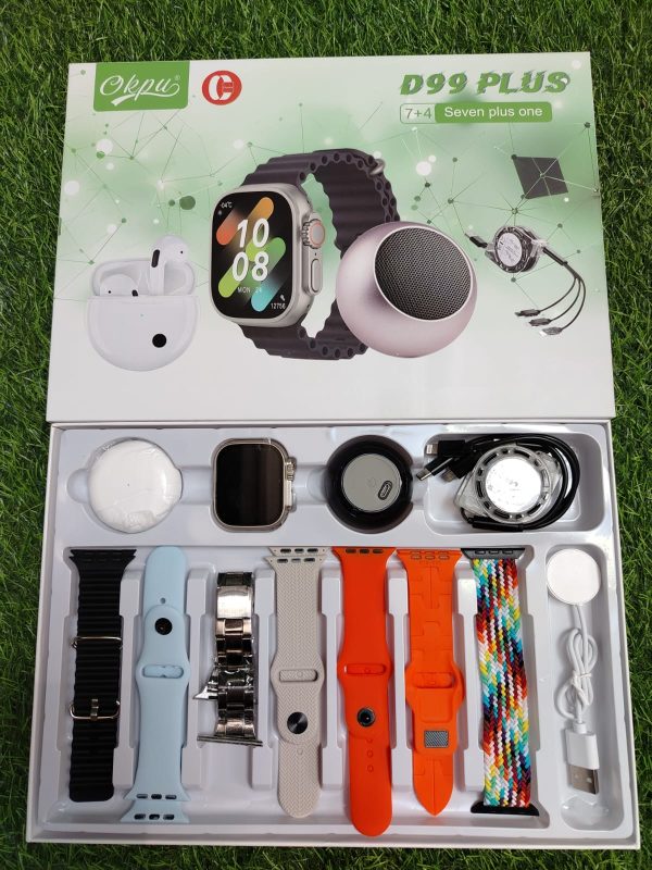 RELOJ SMART WATCH CON PARLANTE Y AUDIFONOS 7+4 D99 PLUS - Imagen 3