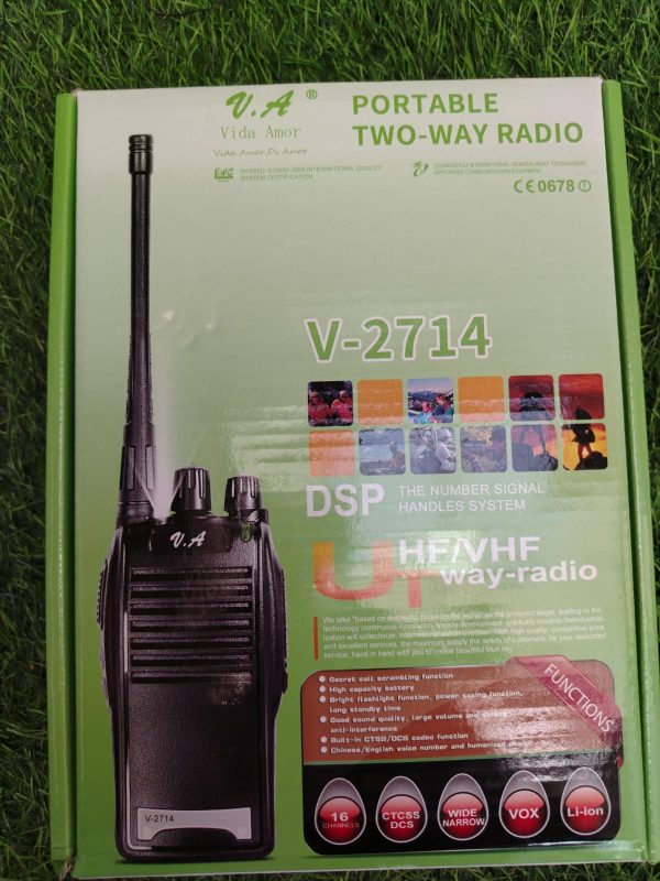 RADIO TRANSMISOR PORTABLE TWO- WAY V-2714 - Imagen 4