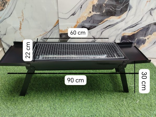 ASADOR PARRILLA PORTATIL PLEGABLE CARBON - Imagen 3