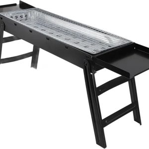 ASADOR PARRILLA PORTATIL PLEGABLE CARBON