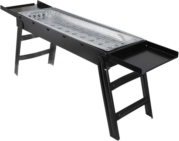 ASADOR PARRILLA PORTATIL PLEGABLE CARBON