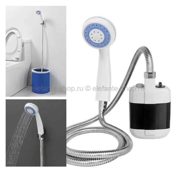 DUCHA PORTATIL RECARGABLE  BOMBA  REGADERA - Imagen 5