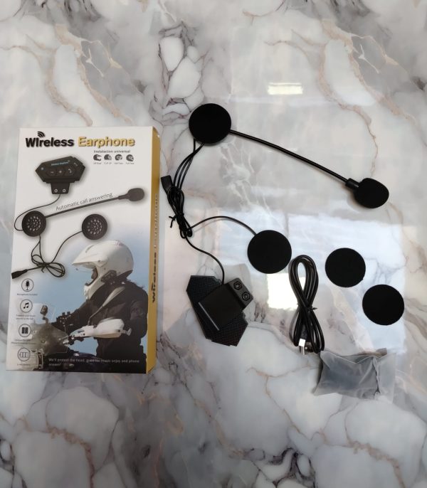 AUDIFONOS PARA CASCO DE MOTO LLAMADA MP3 - Imagen 3