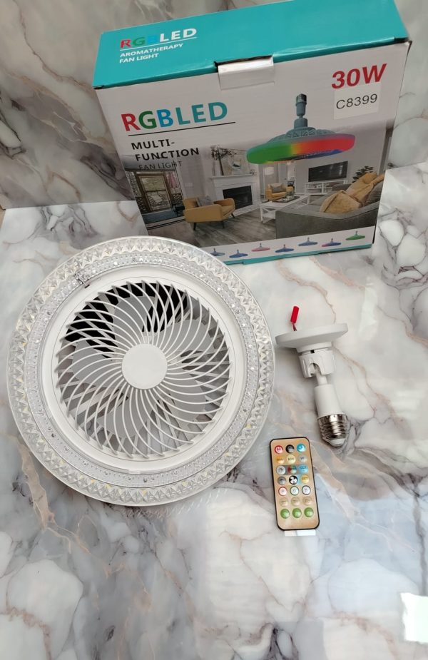 LAMPARA LED CON VENTILAOR DE TECHO - Imagen 3