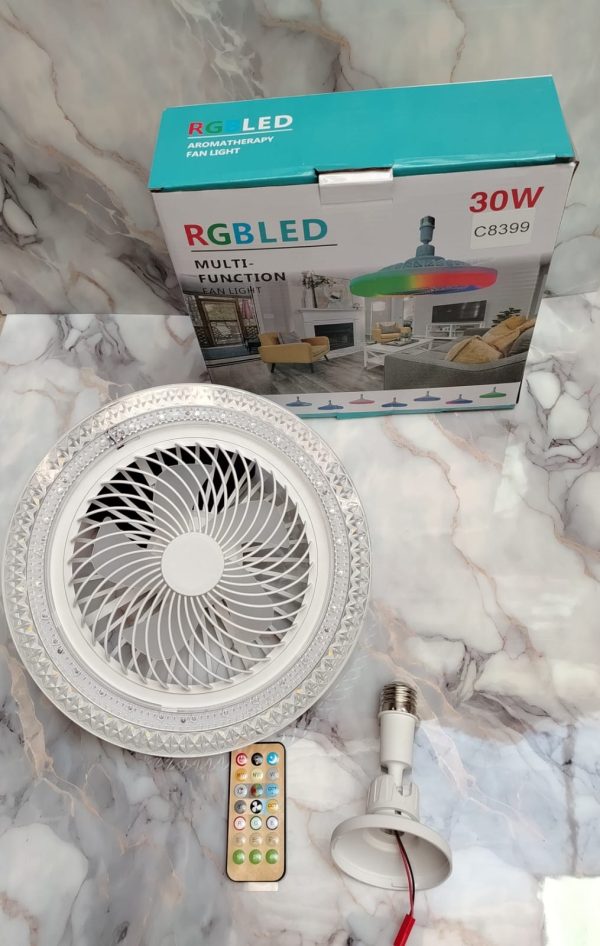 LAMPARA LED CON VENTILAOR DE TECHO - Imagen 5