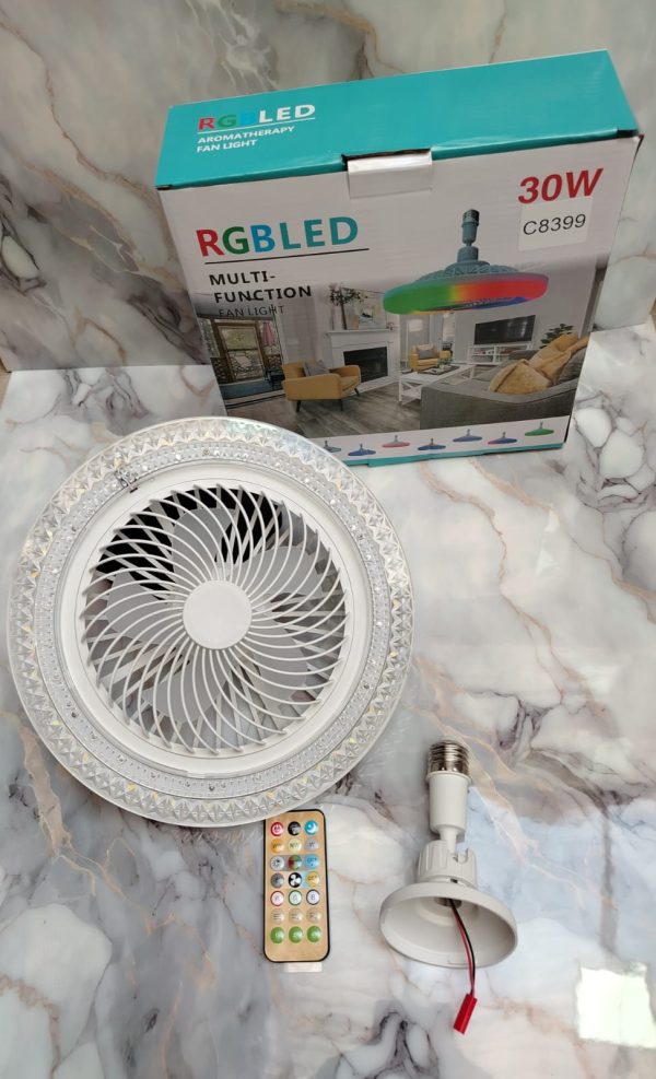 LAMPARA LED CON VENTILAOR DE TECHO - Imagen 4