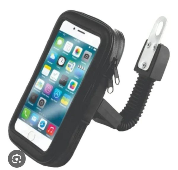 SOPORTE DE CELULAR PARA MOTO EN EL ESPEJO CON ESTUCHE IMPERMEABLE - Imagen 8