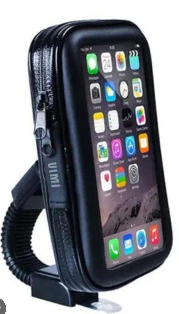 SOPORTE DE CELULAR PARA MOTO EN EL ESPEJO CON ESTUCHE IMPERMEABLE - Imagen 7