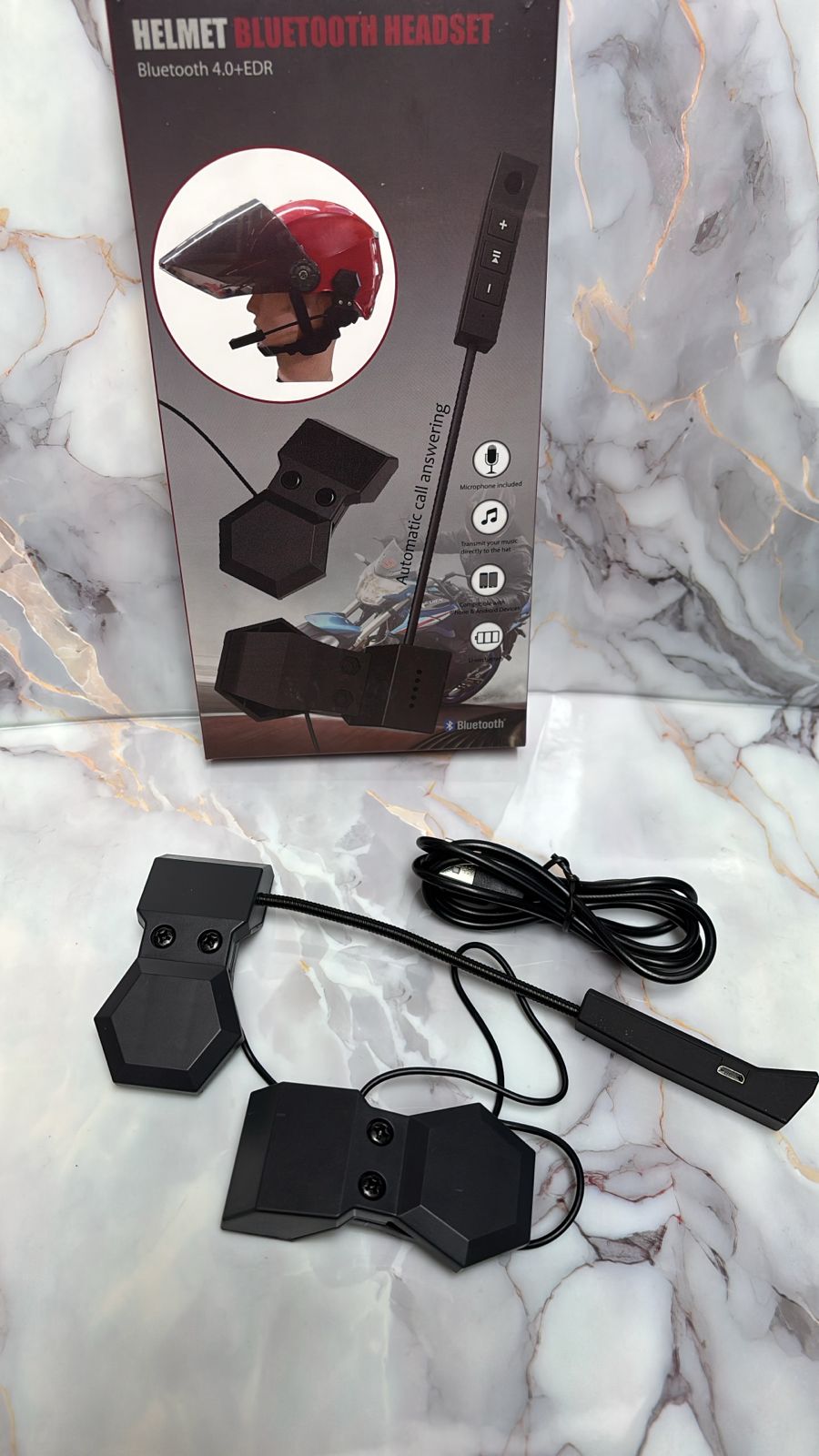 AUDIFONOS PARA CASCO DE MOTO LLAMADA MP3