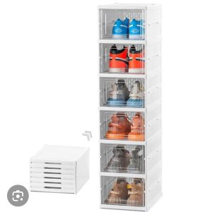 PACK DE ZAPATERA ACRILICA 6 CAJAS BLANCAS
