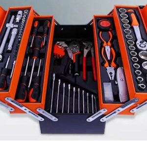 CAJA  HERRAMIENTAS 85 PIEZAS 5 NIVELES