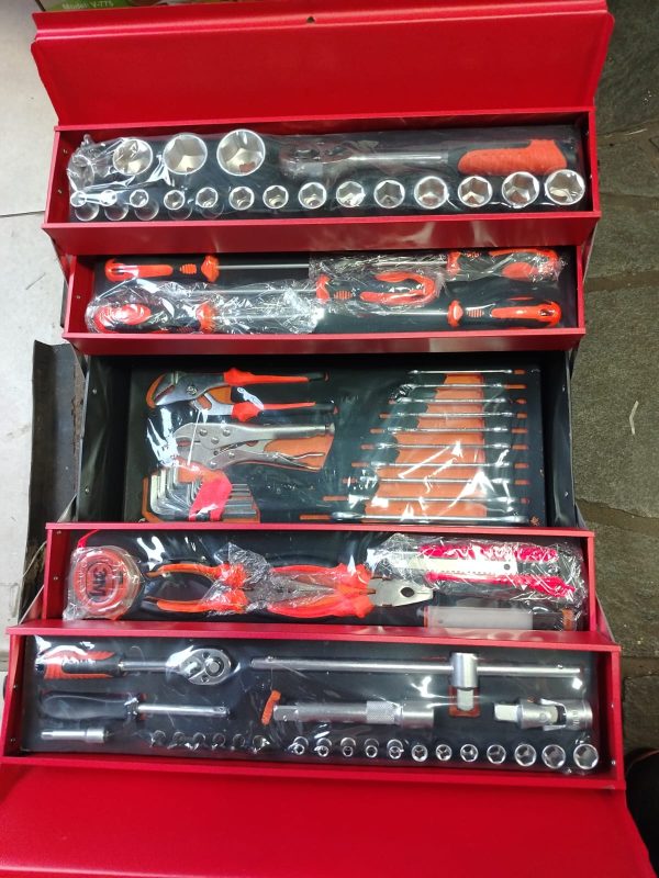 CAJA  HERRAMIENTAS 85 PIEZAS 5 NIVELES - Imagen 2