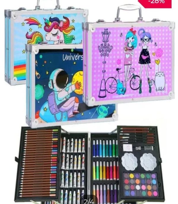 MALETA CON SET DE ARTE DE 145 PIEZAS