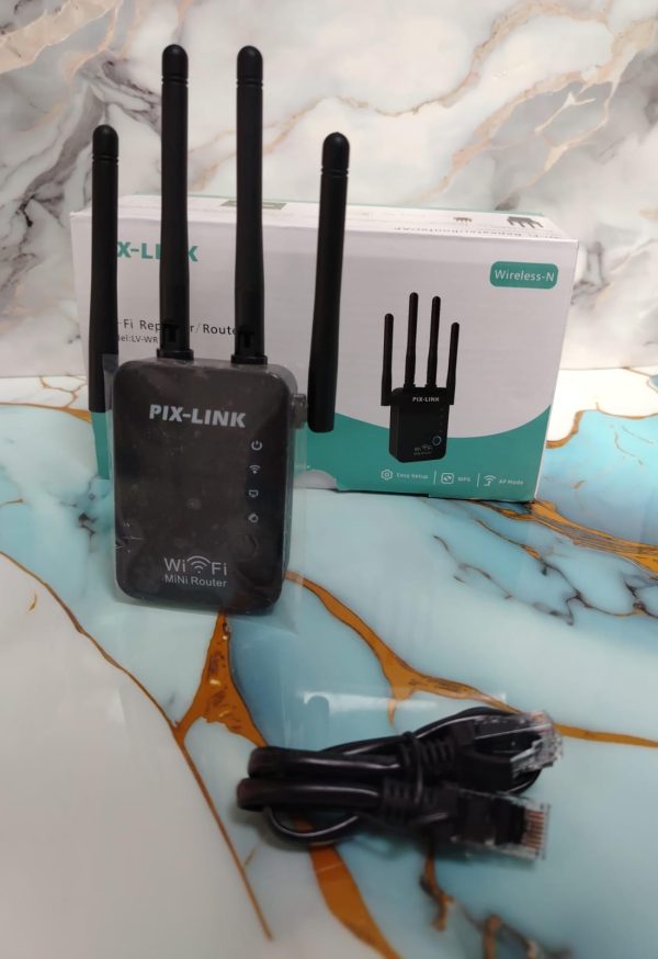 REPETIDOR WIFI PIX_LINK WR16 4 ANTENAS DOBLE BANDA LARGO ALCANCE - Imagen 2