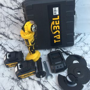 GALLETERO ESMERIL ANGULAR 4.5 98 V  Y 2 BATERIAS  TASBEL AMARILLO