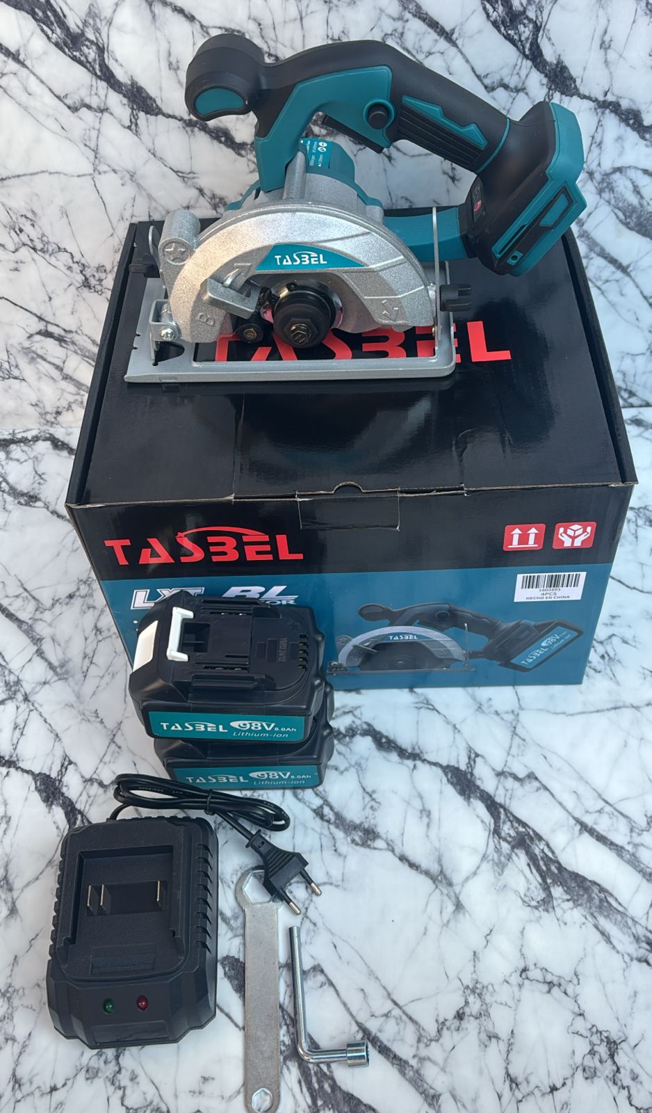 SIERRA CIRCULAR INALAMBRICA +2  ATERIAS 98V TASBEL - Imagen 2