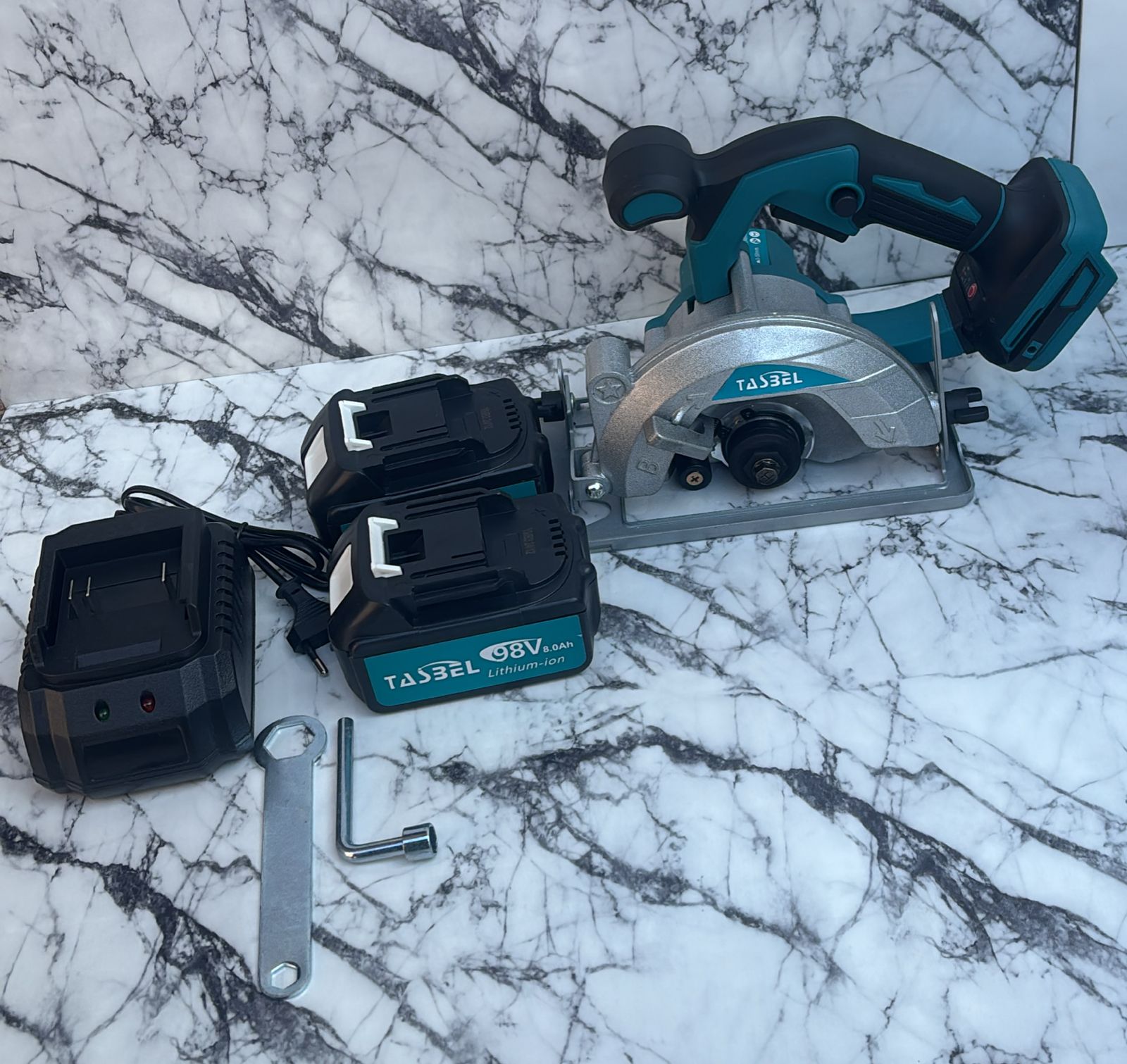 SIERRA CIRCULAR INALAMBRICA +2  ATERIAS 98V TASBEL - Imagen 4