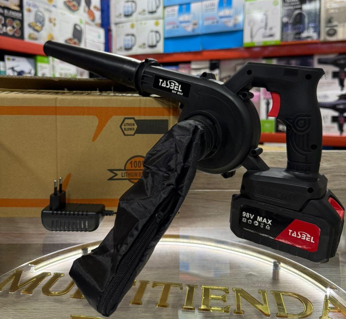 SOPLADOR INALAMBICO 2 BATERIAS 98V TASBEL - Imagen 7