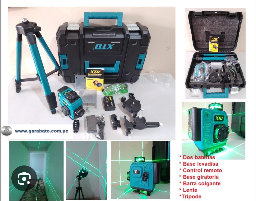 NIVEL LASER DE 16 LINEAS CON TRIPODE TASBEL INALAMBRICO - Imagen 6