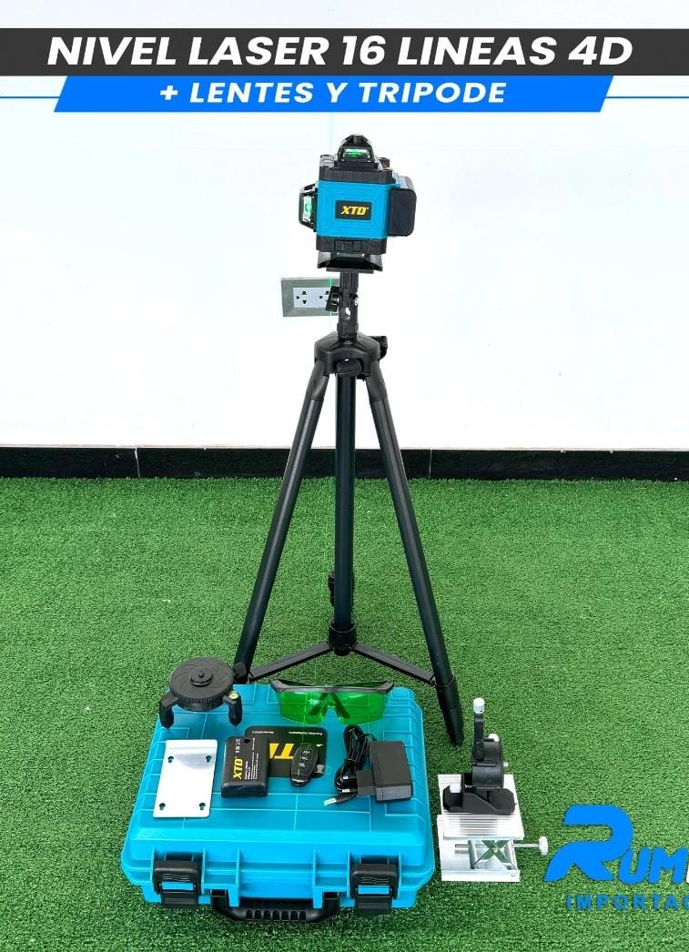 NIVEL LASER DE 16 LINEAS CON TRIPODE TASBEL INALAMBRICO - Imagen 7