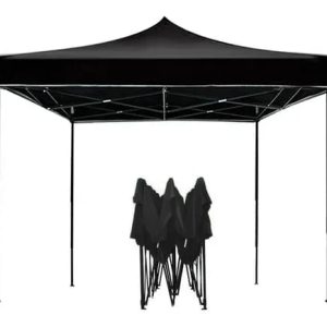 TOLDO CON ESTRUCTURA 3X3 NEGRO