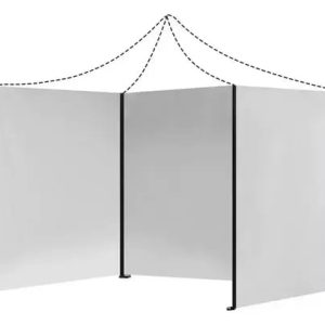 LONA LATERAL PARA TOLDO 3X3 BLANCA