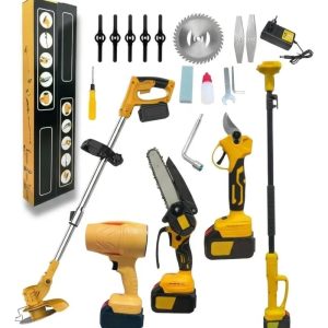 SET DE HERRAMIENTAS JARDÍN 5 EN 1 INALAMBRICO 2 BATERIAS 98V